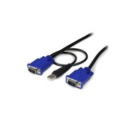 Cable Kvm 4.5M Ultradelgado 2En1 Vga Usb Hd15Macho Startech Sveconus15