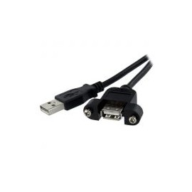 Cable 30Cm Usb2.0 P/Montaje Macho A Hembra Usb A  Startech Usbpnlafam1