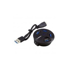 Hub Usd X-Media Xm-Ub3004 4 Puertos Usb 3.0 Negro