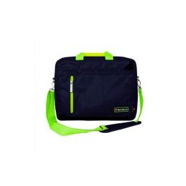 Maletin Techzone P/Laptop Nylon Azul/Verde 16 Tz16Mlms21