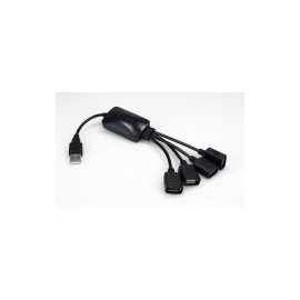 Hub Usb Xtech Xtc-320 4 Puertos Pulpo Negro