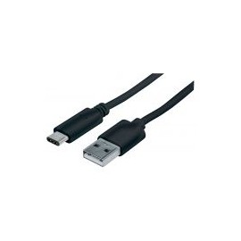 Cable Usb Tipo-C Manhattan, Cm-Am 1.0M Negro 353298