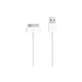 Cable Usb A 30-Pin Macho Blanco Para Ipod/Iphone/Ipad Apple Ma591E/C