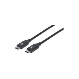 Cable Usb Manhattan Tipo C Macho-Macho 2.0M Alta Velocidad 355247