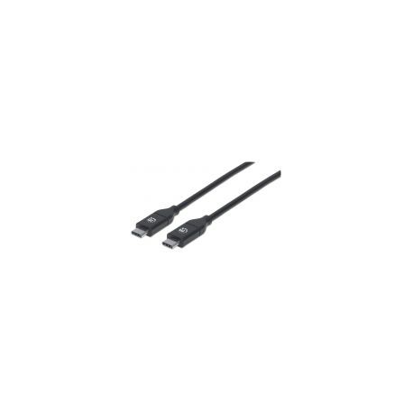 Cable Usb Manhattan Tipo C Macho-Macho 2.0M Alta Velocidad 355247