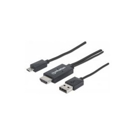 Cable Mhl Manhattan Micros Usb A Hdmi 76Cm Negro 151511