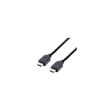 Cable Hdmi Alta Velocidad 4K Blindado 1.5 M Manhattan Negro 355308