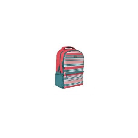 Mochila Easy Line Rayas Rosa/Verde Para Laptop 14 El-994169