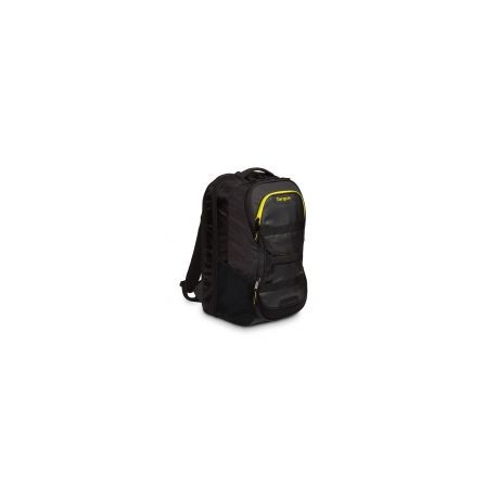 Mochila Work+Play Fitness Targus Para Laptop 15.6 Negro/Amarillo