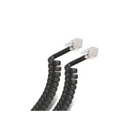 Cable Telefónico Steren Rj-9 Macho A Rj-9 Macho 2.1 M 10 Piezas Negro 302-007N-10Pz