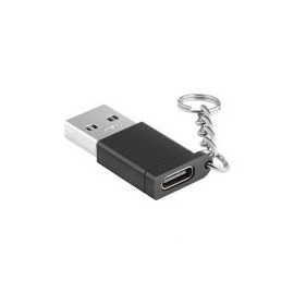 Adaptador Steren Usb-A Macho A Usb-C Hembra Negro Usb-4705