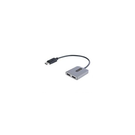 Divisor De Video Startech.Com Displayport Macho - 2X Hdmi Hembra Gris Mst14Dp122Hd