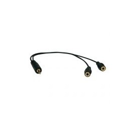 Adaptador Tripp Lite P313-001 Divisor De Audio 3.5 30 Centimetros