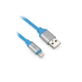 Cable De Carga Brobotix Lightning Macho Usb A Macho, 1 Metro, Azul, Para Iphone/Ipad