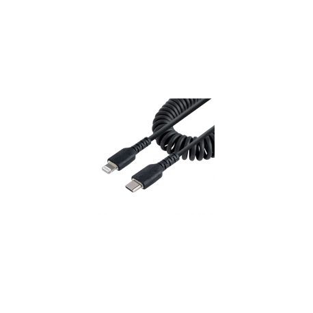 Cable Espiral Startech.Com Lightning Macho A Usb-C Macho 50Cm Negro Rusb2Clt50Cmbc