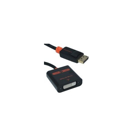 Cable Adaptador Ovaltech Displayport Macho - Dvi Hembra 4K 30Hz Negro / Anaranjado Ovdp-Dvi