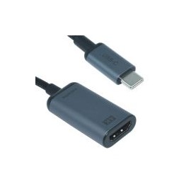 Cable Adaptador Ovaltech Usb-C Macho Hdmi Hembra 4K 30Hz Negro Ovc-Hdmi