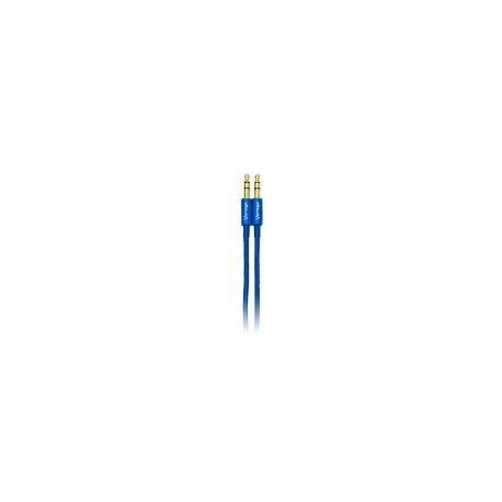 Cable Auxiliar Vorago  Cab-115 Azul Metalico 3.5Mm A 3.5 Mm Bolsa