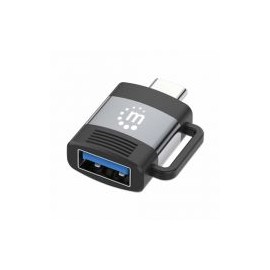 Adaptador Usb Manhattan Usb-C A Usb-A V3.2 Gris / Negro 356312