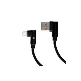 Cable Vorago Cab-305 Usb A Micro Usb 2.4A1M 90 Grados Negro