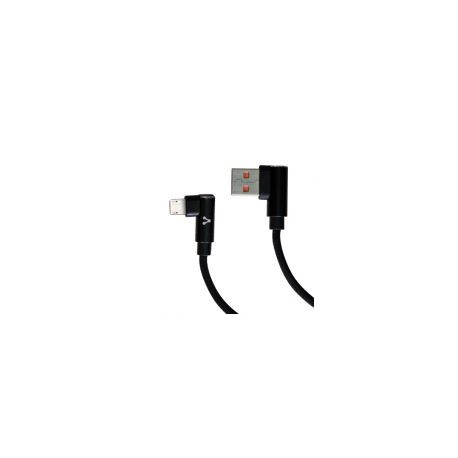 Cable Vorago Cab-305 Usb A Micro Usb 2.4A1M 90 Grados Negro