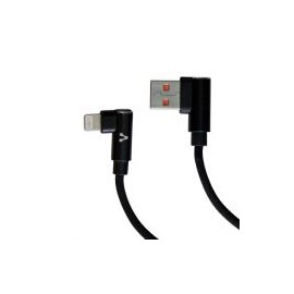 Cable Vorago Cab-306 Usb A Lightning 2.4A 1M 90 Grados Negro